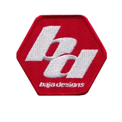 Baja Designs 3x3" Patch (Red/White) - 980031